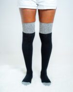 Two-Tone Women's Knee High Boot Socks