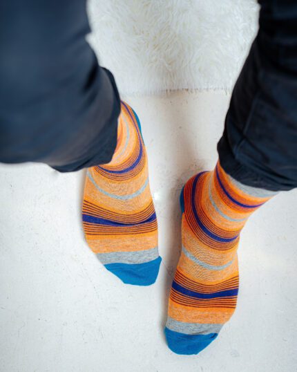 Sunset Vibe Dress Socks Novelty