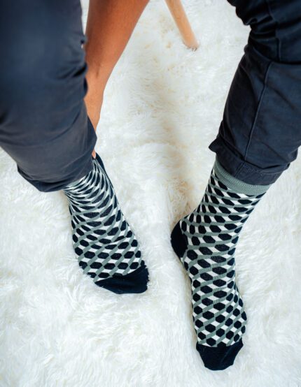 Happy Socks Men's Funny Socks Cotton Men Dress Socks Novelty Warm Art Sock Thick